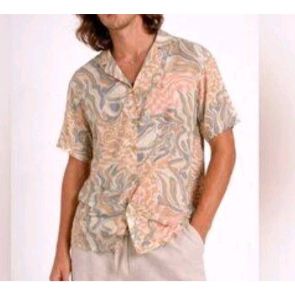 Vans‎ Size XL Psychedelic Multicolor Button Front Shirt